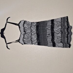 ROXY Dress, Medium, Black & White